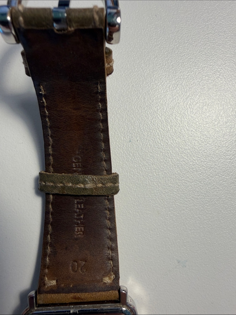 Coach Brown Leather Strap Silver Square Dial Women's Watch - Picture 4 of 7